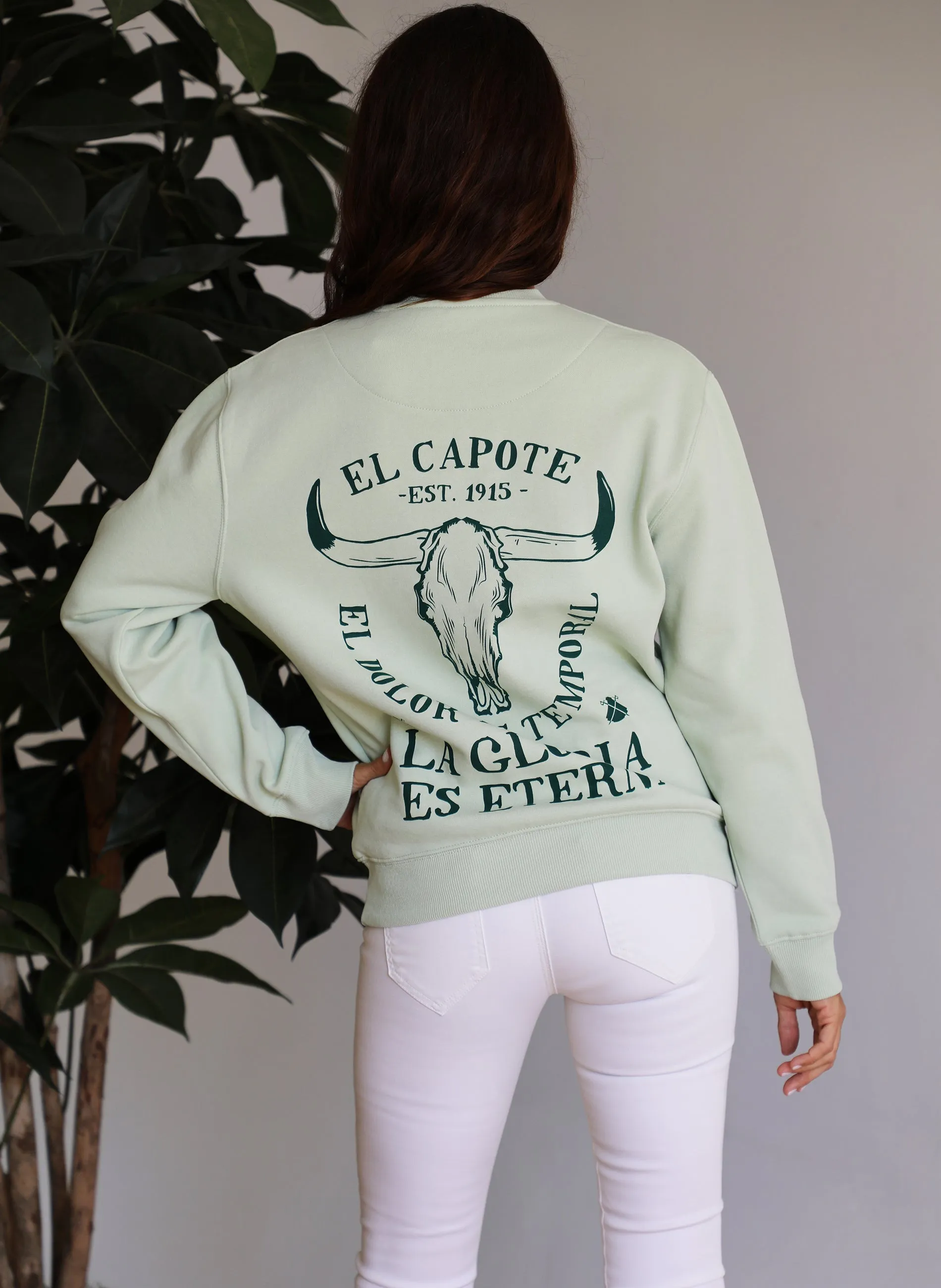 Sudadera Verde Lima La Gloria Mujer