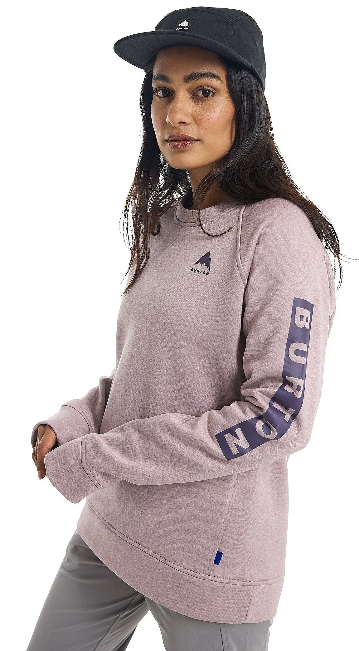 sweatshirt Burton Oak Crew - Elderberry Heather - women´s