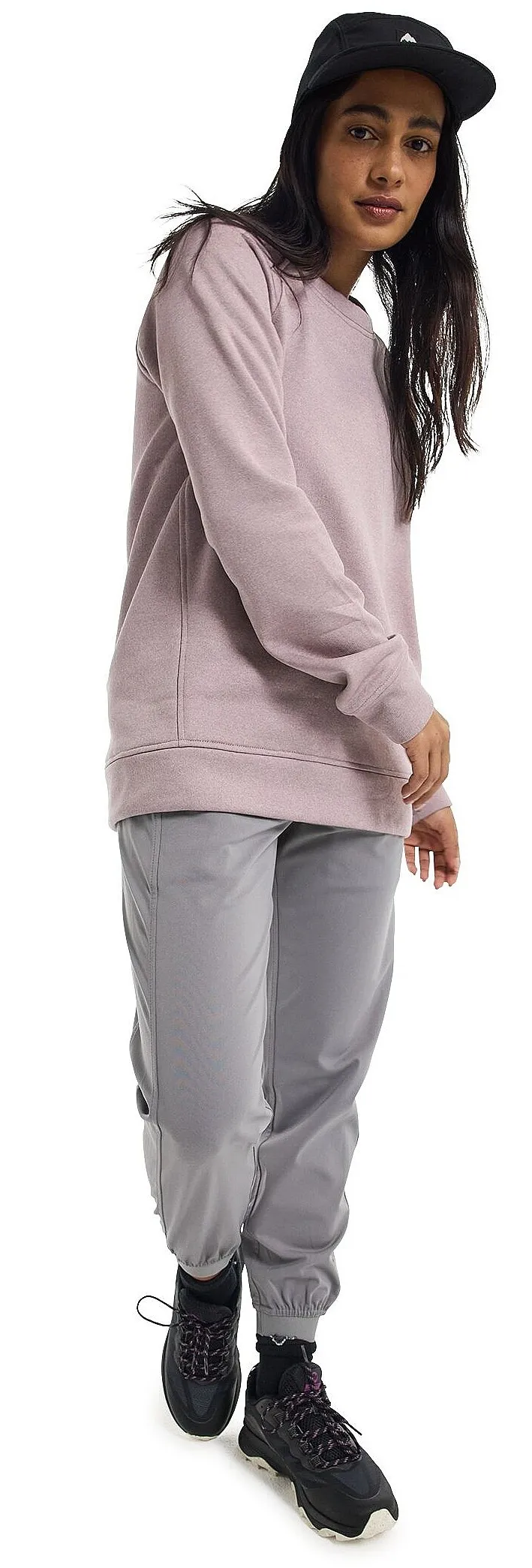 sweatshirt Burton Oak Crew - Elderberry Heather - women´s