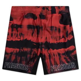 Teeth Workout Shorts - Red