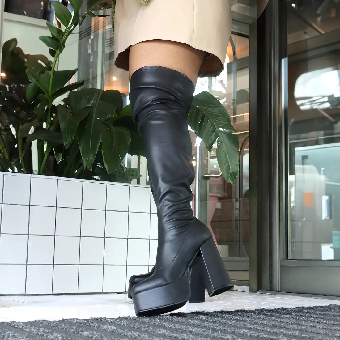 The Redemption Plus Size Thigh High Boots