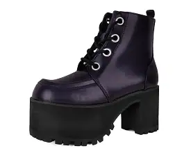 TUK-A3231L Purple Rub-Off Ankle Nosebleed Boot