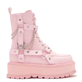 Yami Pastel Pink Platform Boots